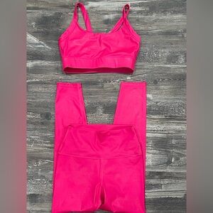 Carbon38 hot pink shimmery set